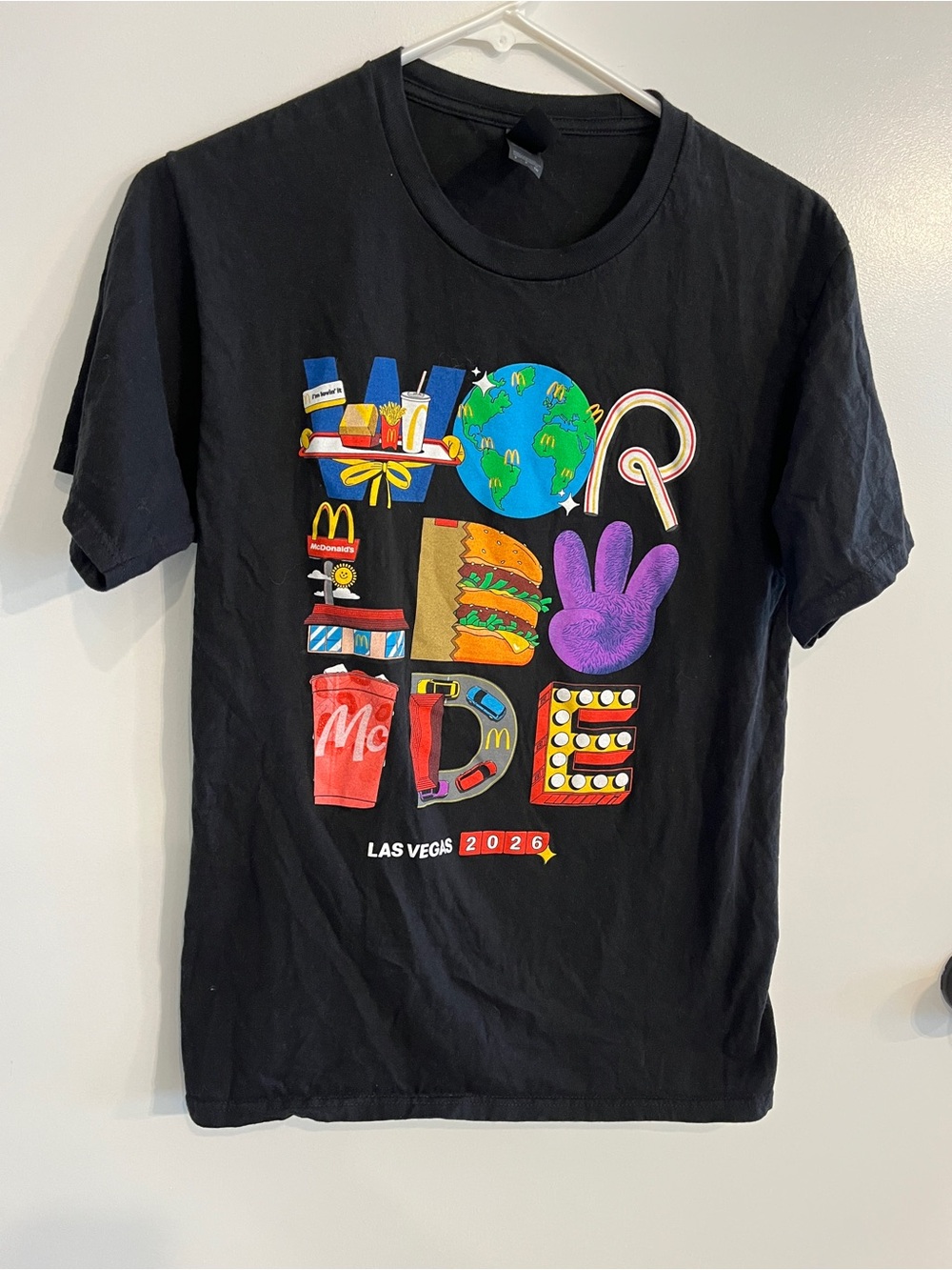 Older Kids Size Small McDonald's Worldwide Las Vegas 2026 Graphic T-Shirt
